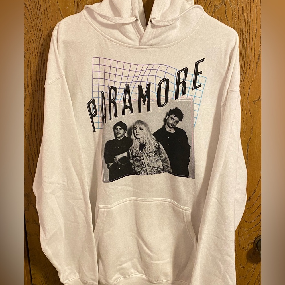White Paramore Graphic Hoodie